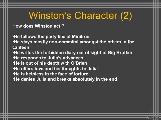 A Rebellious Personality In 1984 By Winston Smith