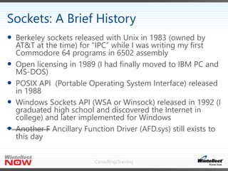 Windows 8.1 Sockets | PPT