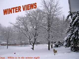 Enya - White is in the winter night WINTER VIEWS 