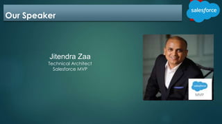 Our Speaker
Jitendra Zaa
Technical Architect
Salesforce MVP
 