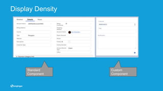 Display Density
Standard
Component
Custom
Component
 