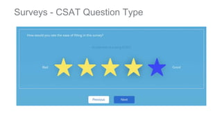 Surveys - CSAT Question Type
 