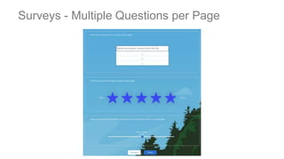 Surveys - Multiple Questions per Page
 