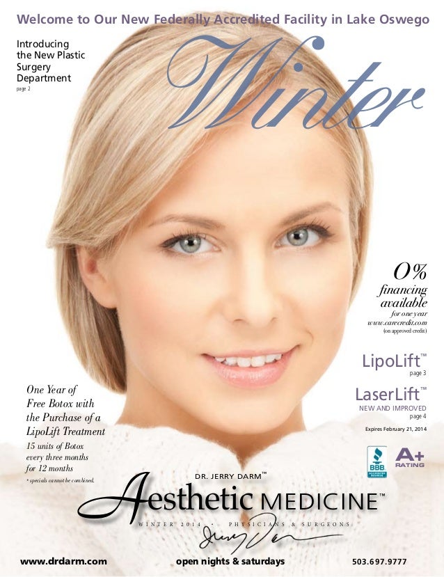 dr darm online brochure 2014 winter plastic surgery for the winter flyers