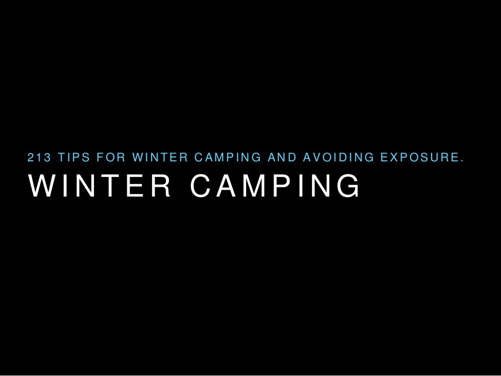 Cold Weather Camping BSA Scouting