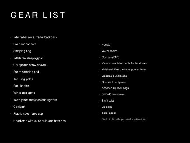 boy scouts camping checklist