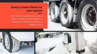 Winter Driving Tips for Truck Drivers | PPT