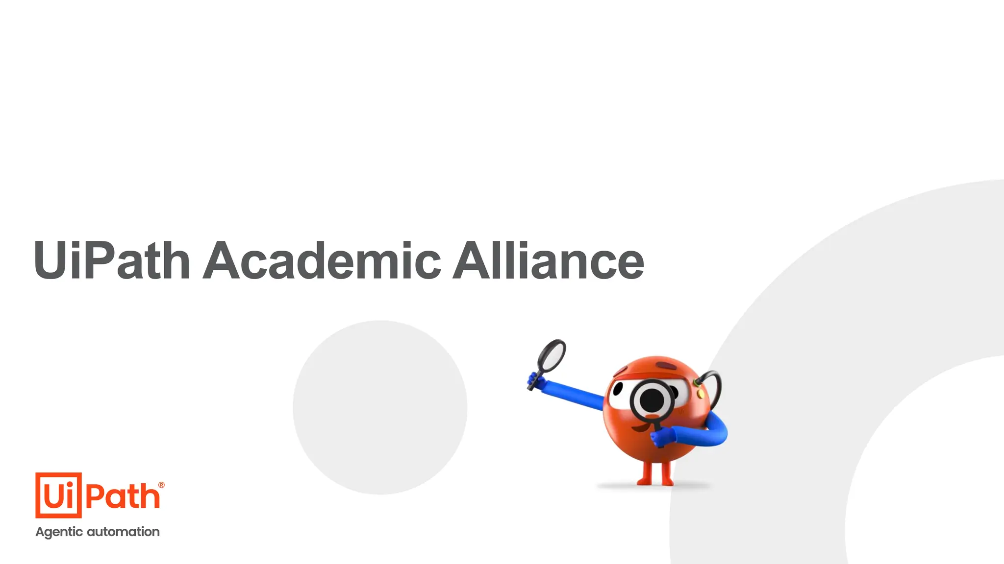 UiPath Academic Alliance
 