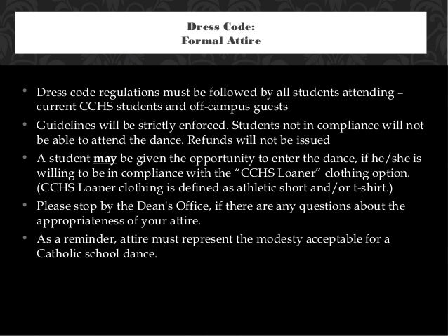 Winter Formal 2013 Dress Code Winter Formal 2013 Dress Code
