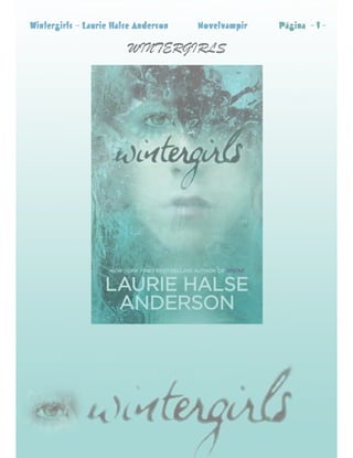 Wintergirls  Laurie Halse Anderson