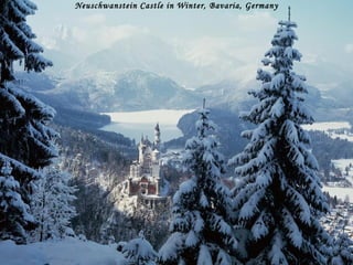 Neuschwanstein Castle in Winter, Bavaria, Germany 