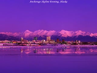 Anchorage Skyline Evening, Alaska 