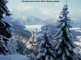 Neuschwanstein Castle in Winter, Bavaria, Germany 