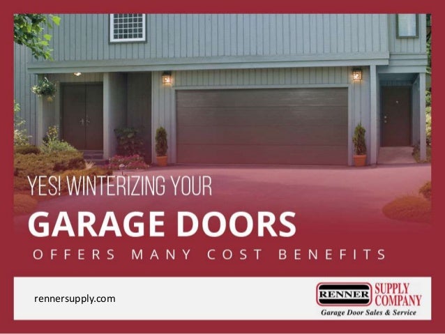 Winterize Your Garage Doors In St Louis To Reduce Maintenance Cost