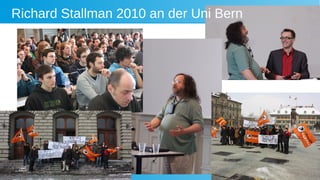 Digitale Gesellschaft Winterkongress 2021 - Matthias Stürmer 13
Richard Stallman 2010 an der Uni Bern
 