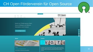 Digitale Gesellschaft Winterkongress 2021 - Matthias Stürmer 16
CH Open Förderverein für Open Source
 