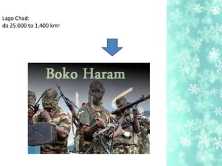 Lago Chad:
da 25.000 to 1.400 km2
 