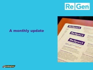 A monthly update 
 