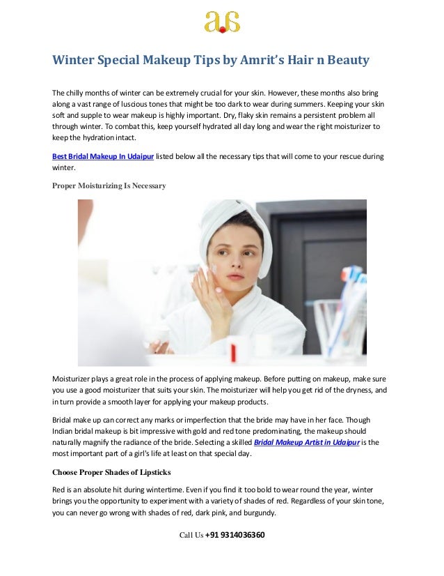 Winter Special Makeup Tips By Amrits Hair N Beauty