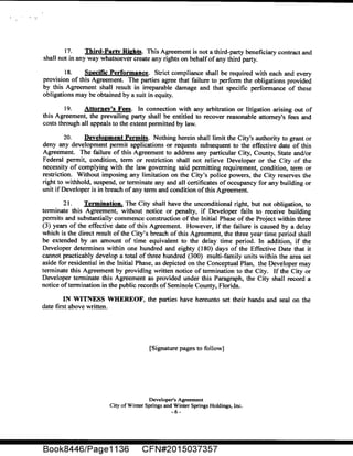 Development Agreement Mixed-Use Apartment Project