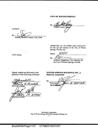 Development Agreement Mixed-Use Apartment Project