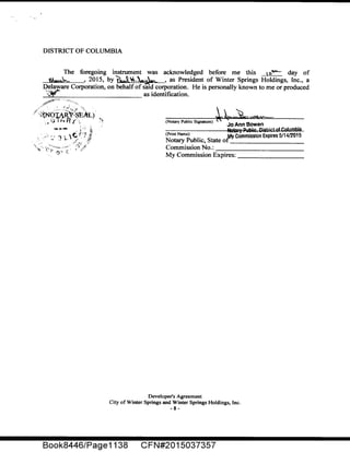 Development Agreement Mixed-Use Apartment Project