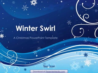 Winter Swirl A Christmas PowerPoint Template 