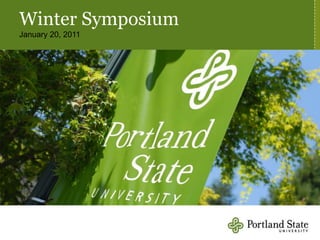 Winter Symposium January 20, 2011 