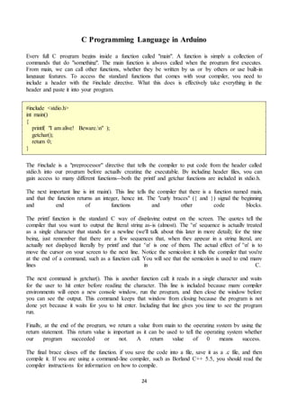 Winter traning arduino report final | DOCX