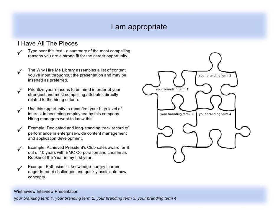 10-minute interview presentation template image