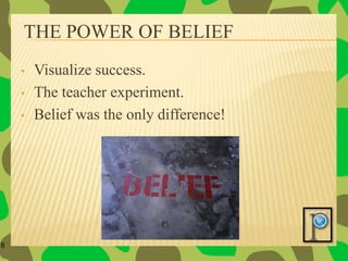 1. Win the Year plan  Must be in writing.