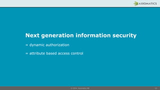 CIS14: The Very Latest in Authorization Standards | PPT