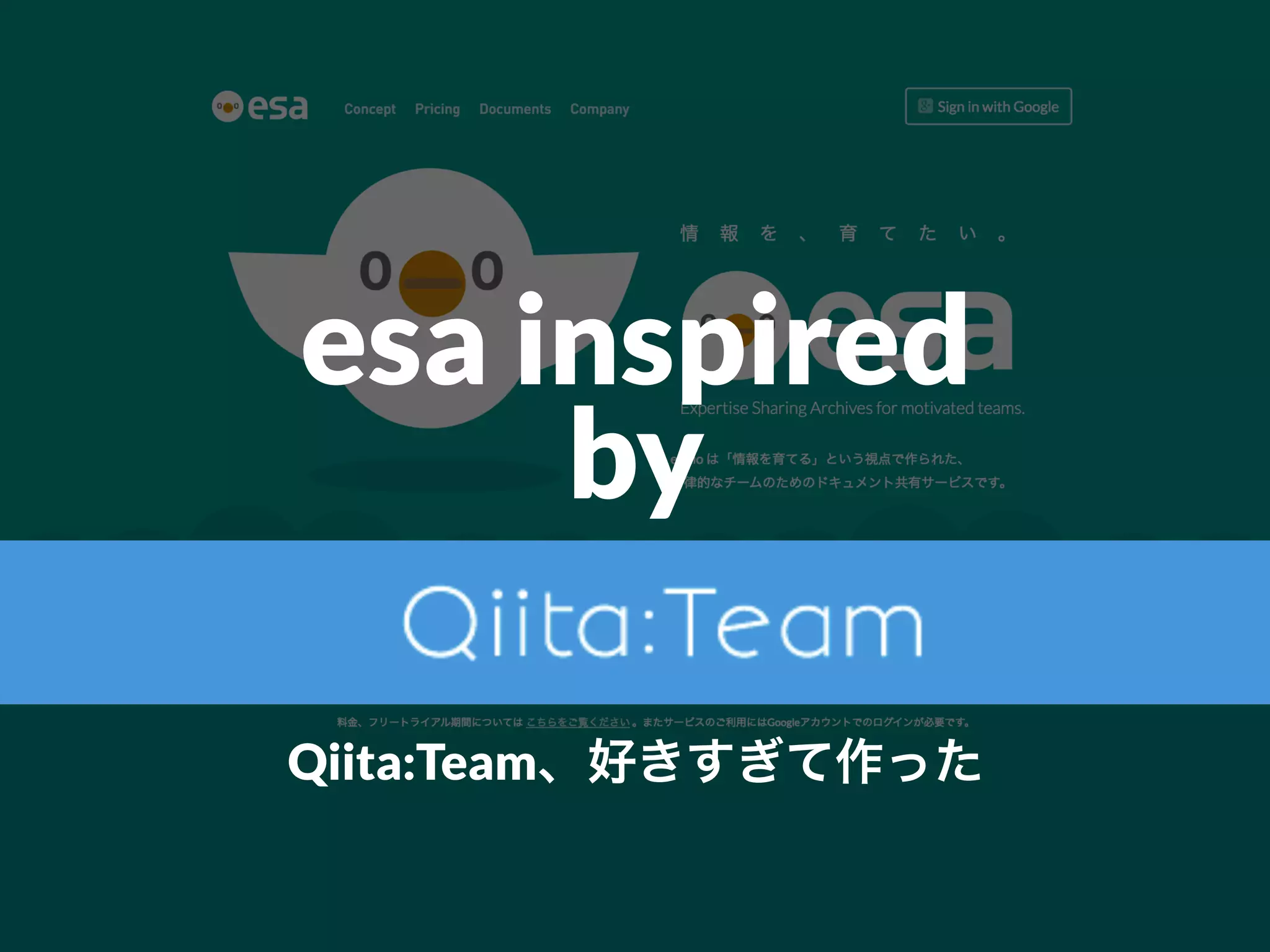 å
esa inspired
by
Qiita:Team、好きすぎて作った
 