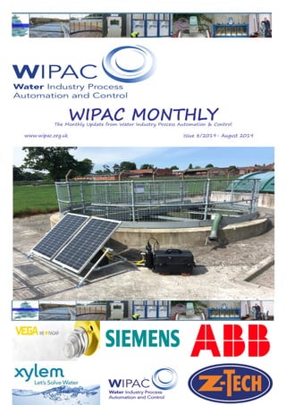 WIPAC MONTHLYThe Monthly Update from Water Industry Process Automation & Control
	www.wipac.org.uk										Issue 8/2019- August 2019
 