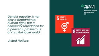 Gender equality is not
only a fundamental
human right, but a
necessary foundation for
a peaceful, prosperous
and sustainab...