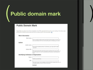 (   Public domain mark
                         )
 