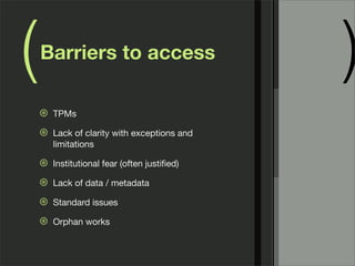 Creative Commons: Enabling Access to Knowledge Slide 10