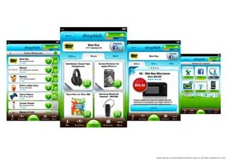 Quelle: Best Buy Launches Shopkick Automatic Check-ins, 257 Stores, mashable.com, 2010
 