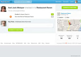 Quelle: www.foursquare.com, 2012
 