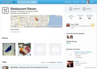 Quelle: www.foursquare.com, 2012
 
