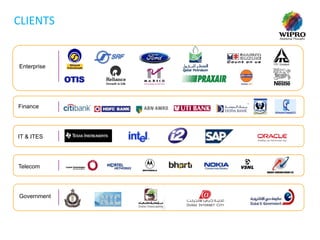 CLIENTS

Enterprise

Finance

IT & ITES

Telecom

Government

 