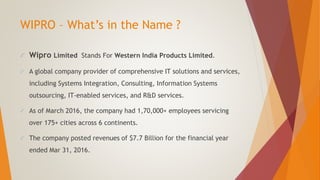 Wipro visual data 7