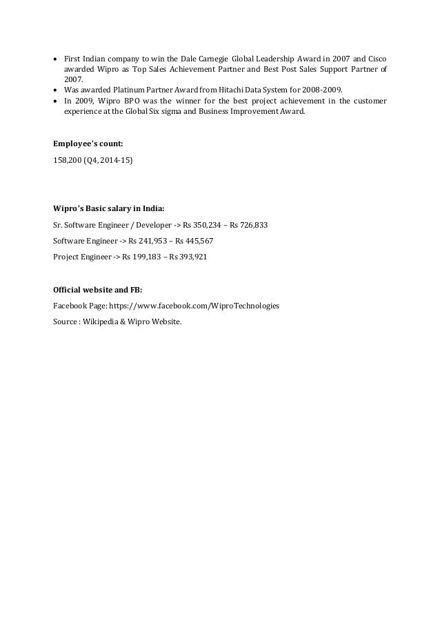 Wipro Company Profile