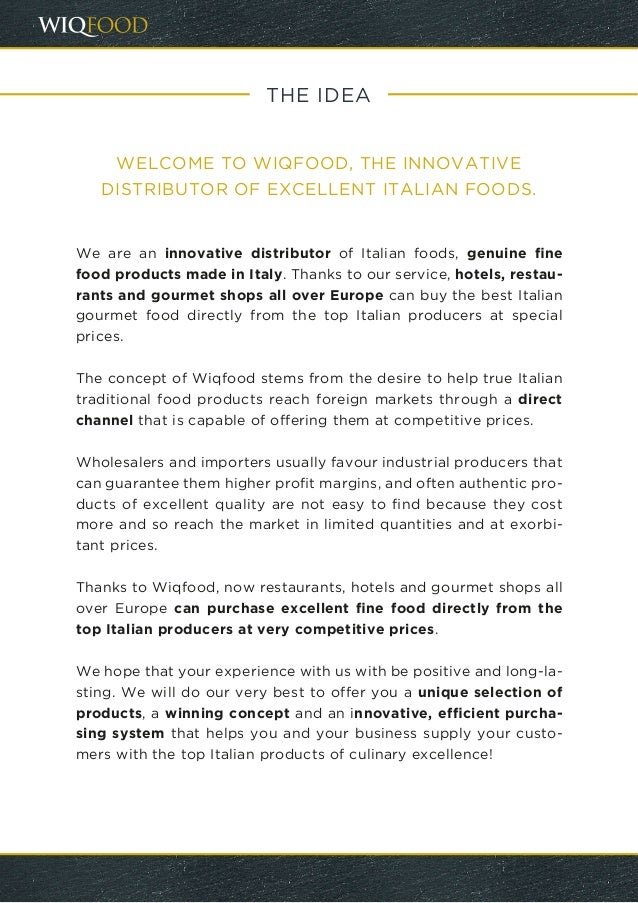 gourmet food distributors