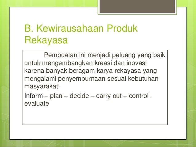 Wirausaha produk rekayasa elektronika praktis