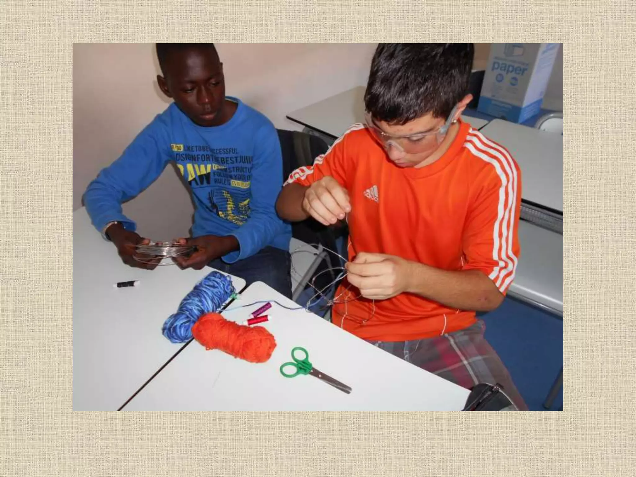 Art and Nature Project. Seeds and spores. Wire sculpture