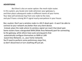 WiFi Hotspot-Wireless Router | PPTX