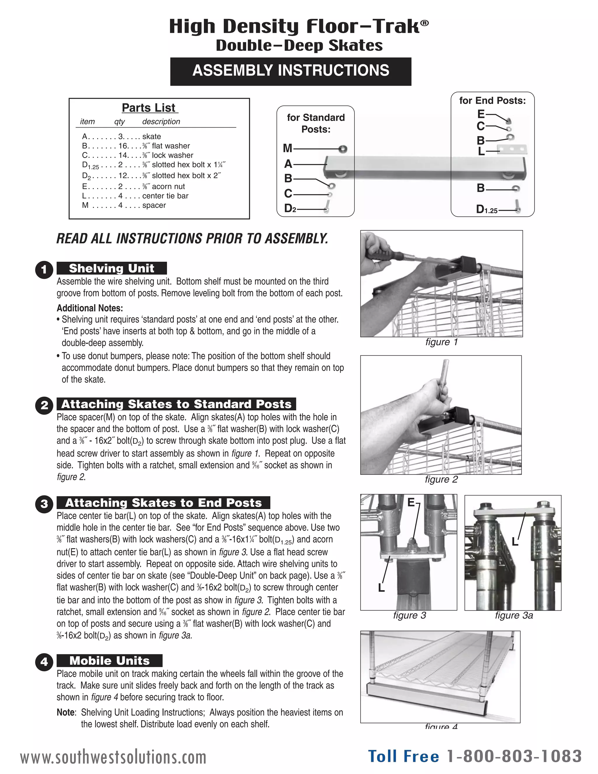 Mobile Wire Shelving Installation Instructions | PDF