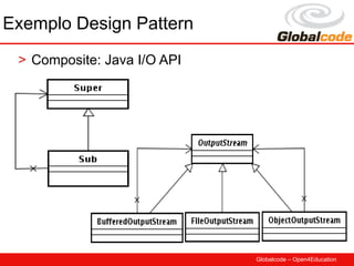 Exemplo Design Pattern
 > Composite: Java I/O API




                             Globalcode – Open4Education
 