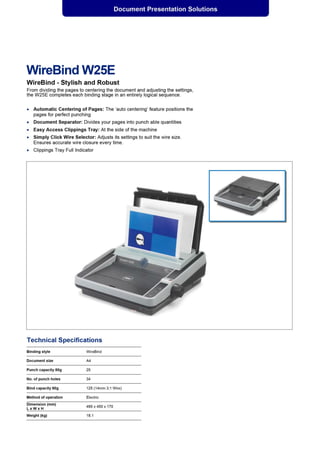 WireBind W25E Office Electric Binder